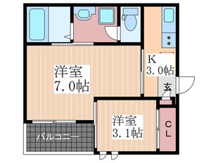 REGALEST CARP ロードの物件間取画像